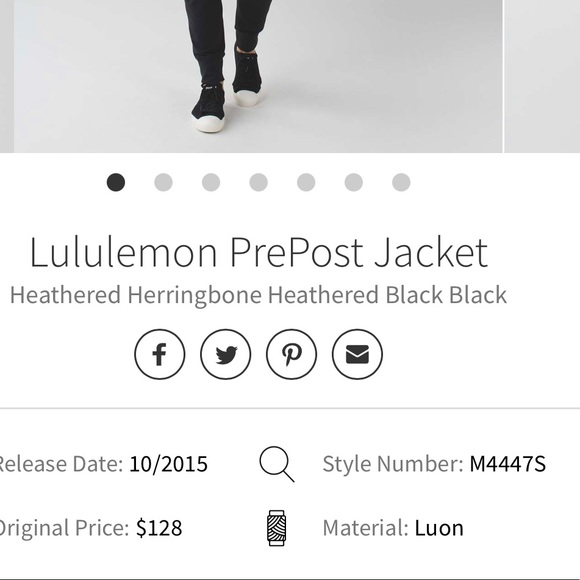Mens Lululemon PrePost Jacket XL NWOT staple - Picture 5 of 5